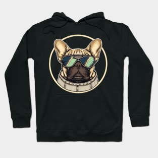 French Bulldog Pilot Dog Lover Frenchie Hoodie